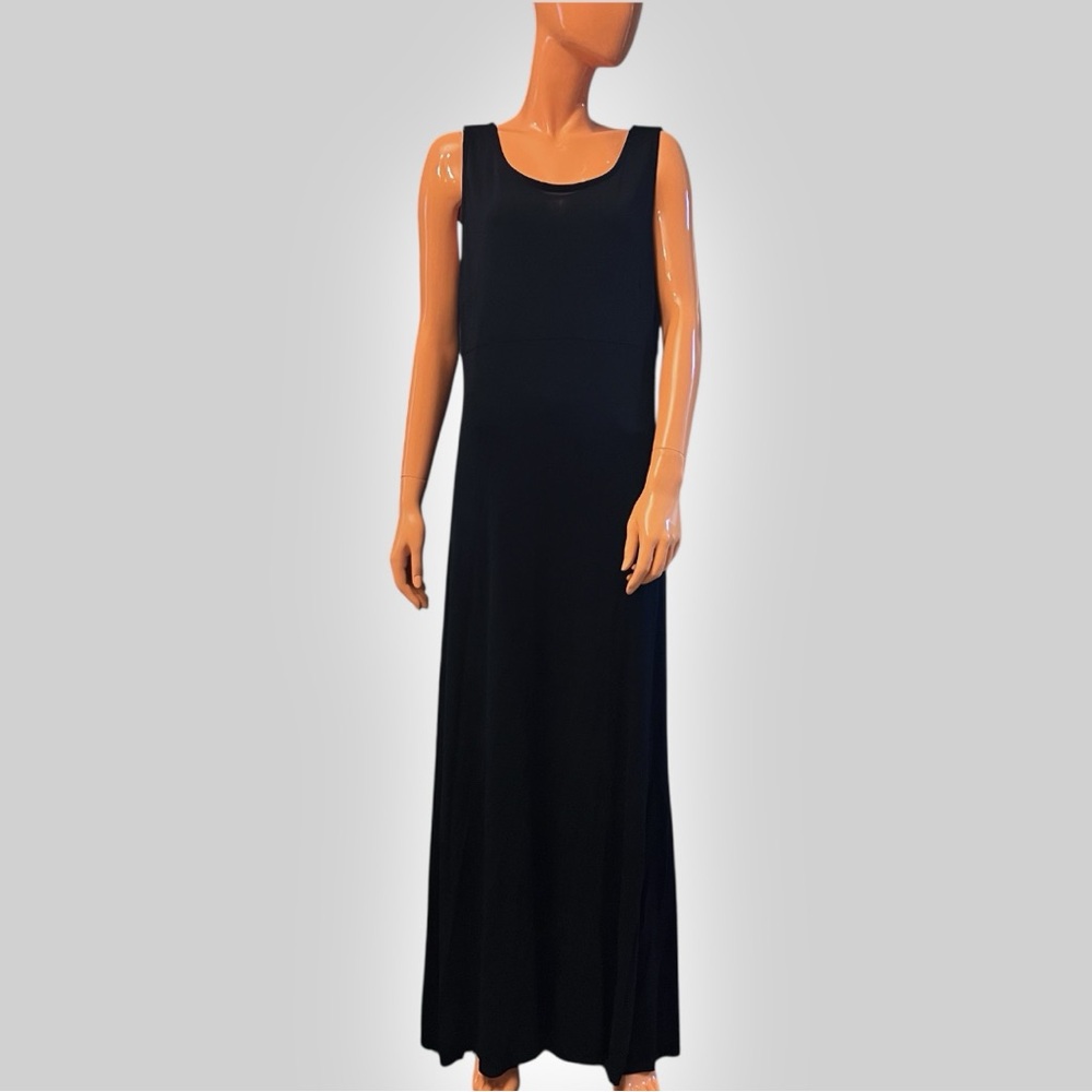 Liz Claiborne Black Sleeveless Maxi Dress